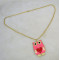 N-2536 3 Colors Fashion Enamel Heart Owl Shape Pendant Necklace Long Chain Jewelry For Women Wholesale