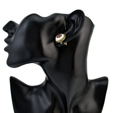 E-1152 1Color European style Eye Stone Alloy Simple Stud Earring For Women Jewelry