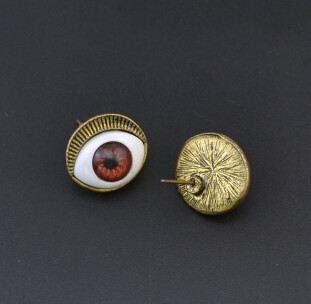 E-1152 1Color European style Eye Stone Alloy Simple Stud Earring For Women Jewelry