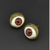 E-1152 1Color European style Eye Stone Alloy Simple Stud Earring For Women Jewelry