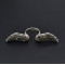 R-1035 Retro Vintage Silver Feather Open Rings for Women Bohemian Party Jewelry