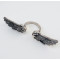 R-1035 Retro Vintage Silver Feather Open Rings for Women Bohemian Party Jewelry