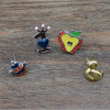 E-1159 European style Crown Apple Alloy Simple Stud Earring For Women Jewelry