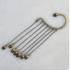 E-1179 New Punk Fashion Gold Plated Metal Tassel  Skull Pendant Ear Cuff