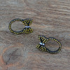 Fashion Bohemian Vintage Bow Tie Bead  Stud Earring for Women Jewelry