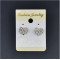 E-1011 Silver Diamante Ear Jewelry Charm Earrings For women