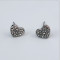 E-1011 Silver Diamante Ear Jewelry Charm Earrings For women