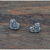 E-1011 Silver Diamante Ear Jewelry Charm Earrings For women