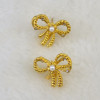 Fashion Charm Bohemian Pearl Rhinestone Bow Tie Shape for Women Earring