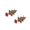 Fashion Rhinestone Tree Shape Stud Earring for Women Jewerly