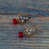 Fashion Rhinestone Tree Shape Stud Earring for Women Jewerly
