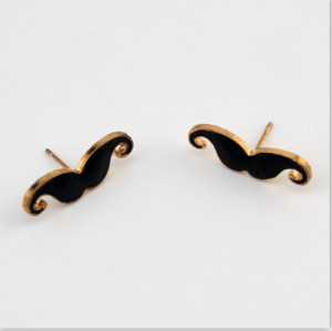 New Fashion Lovely Bearded Simple style Ear Jewelry Black Earrings For Women Charm Jewelry
