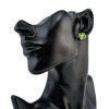 E-1579 3Pcs/set  Color Drop Oil Alloy  Gold Tone Socks Glove Sweet Simple Stud Earring For Women Jewelry
