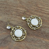 E-0567  European style  Crystal Stone Gold Plated Alloy Drop Stud Earring For Women Jewelry