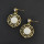 E-0567  European style  Crystal Stone Gold Plated Alloy Drop Stud Earring For Women Jewelry