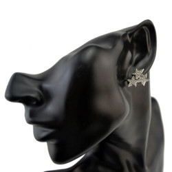 E-1595 Cute Jewelry Rhinestone Star Stud Earrings for Women Lovely Girl Party Earring