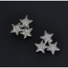 E-1595 Cute Jewelry Rhinestone Star Stud Earrings for Women Lovely Girl Party Earring