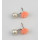 E-0539 Elegant Pink Flower Pearl Drop Earrings for Women Girl Wedding Party Jewelry