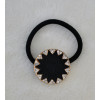 F-0011 Women Black Rubber Rope Sunflower Elastic Hair Bands Girls Hair Jewelry Accessories