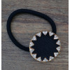 F-0011 Women Black Rubber Rope Sunflower Elastic Hair Bands Girls Hair Jewelry Accessories