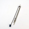 E-0105 Fashion Vintage Bohmian Punk Bronze plated Chain Tassel Stud Earring for Women Jelwery