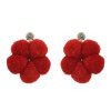 E-4217 Fashion Bohemian Style Flower shape Bead Rhinestone Earring for Women Jewelry