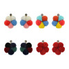 E-4217 Fashion Bohemian Style Flower shape Bead Rhinestone Earring for Women Jewelry
