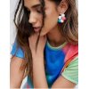 E-4217 Fashion Bohemian Style Flower shape Bead Rhinestone Earring for Women Jewelry