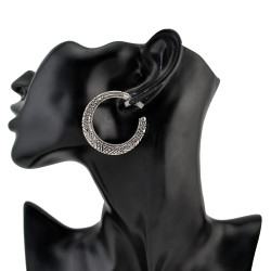 E-4213 2Colors New Arrival Retro Big Circle Dangle Drop Earrings For Women Jewelry