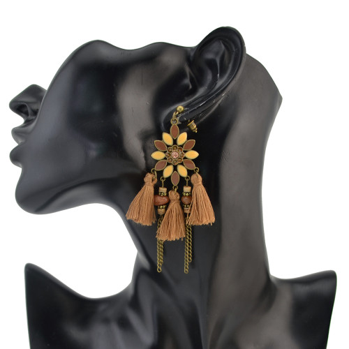 E-4220 3 Colors Fashion Bohemia  Tassel Drop Earring Charm Women Jewelry