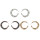 E-4221 3 Colors Retro Vintage Bohemian Big Circle Hoop Earring Women Party Jewelry