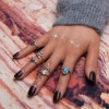 R-1466 2 Colors Gold Silver Alloy Crown Snake Elephant tortoise Rings for Women Jewelry