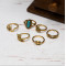 R-1466 2 Colors Gold Silver Alloy Crown Snake Elephant tortoise Rings for Women Jewelry