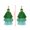 E-4230 11 Colors New Fashion Women Tree shape Long Tassel Drop Dangle Earring for Women Bohemian Jewelry