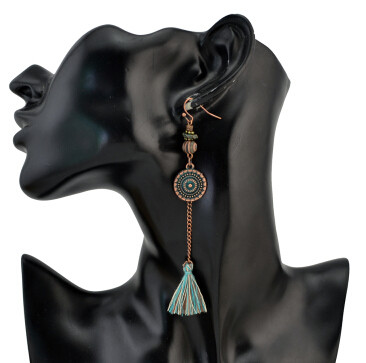 E-4236 5 Styles Vintage Fringe Tassel Long Drop Earrings for Women Bohemian Wedding Party Jewelry