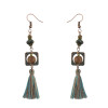 E-4236 5 Styles Vintage Fringe Tassel Long Drop Earrings for Women Bohemian Wedding Party Jewelry