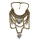 N-5700 Boho Vintage Silver Multi layer Chains Necklace Gold Perfumes Jewelry Gypsy Charm Crystal Rhinestone Flower Pendants & Necklaces