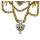 N-5700 Boho Vintage Silver Multi layer Chains Necklace Gold Perfumes Jewelry Gypsy Charm Crystal Rhinestone Flower Pendants & Necklaces