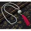 N-5695 European style fashion womens big imitation Pearl Tassel Pendant Charm Necklace jewelry