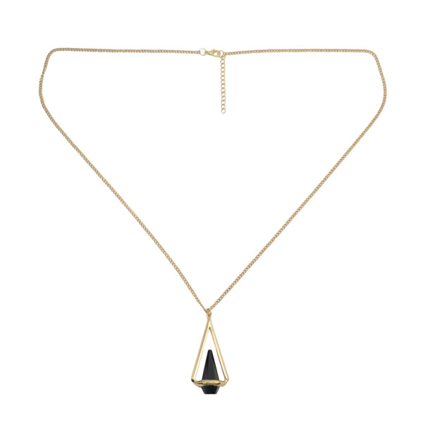 N-5371  Fashion Puck Long Chain Pendant Charm Necklace jewelry