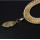 N-6220 2 style Bohemian Vintage Gold Snake chain leaves Diamante Pendant Necklace Statement Necklaces for Women
