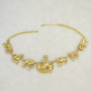 N-5329  Vintage Gold plated with Different Animals Pendant Charm Necklace