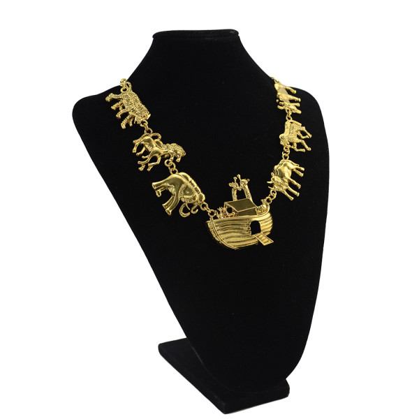 N-5329  Vintage Gold plated with Different Animals Pendant Charm Necklace
