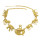 N-5329  Vintage Gold plated with Different Animals Pendant Charm Necklace
