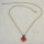 N-0531  Fashion Puck Long Chain Gem Pendant Charm Necklace jewelry