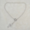N-0505 Fashion  Long Chain Cross Crystal Pendant Charm Necklace jewelry