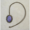 N-0545 Vintage Gold plated Stone Pendant Charm Bohmeian Necklace For Women Jewelry