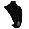 N-0545 Vintage Gold plated Stone Pendant Charm Bohmeian Necklace For Women Jewelry