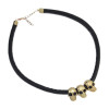 N-2867 Punk Style Skull Pendant Black Leather Choker Necklaces for Women Party Birthday Gift Jewelry