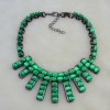 N-3098 Fashion Long Chain Stone Pendant Diamante Stone Necklace For Women Jewelry